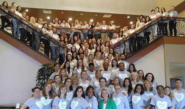 A group picture with dental group Janet worked with.